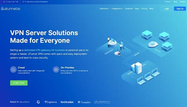 UTunnel VPN Homepage