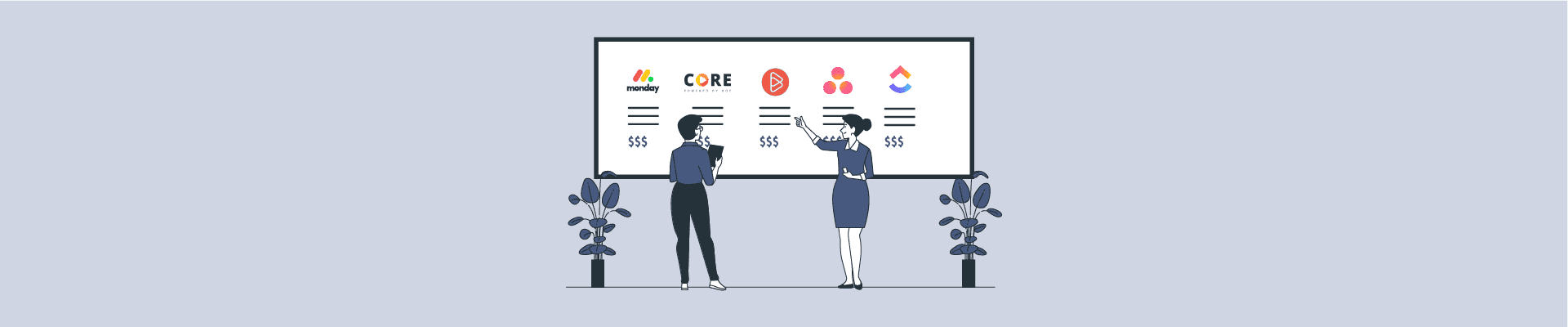 Pricing & Feature Comparison for top 5 PM tools