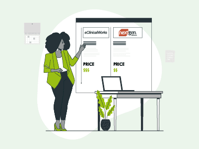 eClinicalWorks vs NextGen EHR Infographic