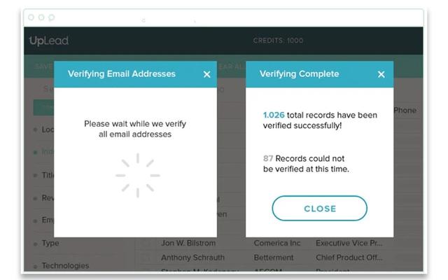 UpLead Email Verification