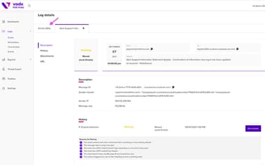 Vade Email Logs