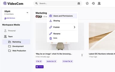 VideoCom Users And Permissions