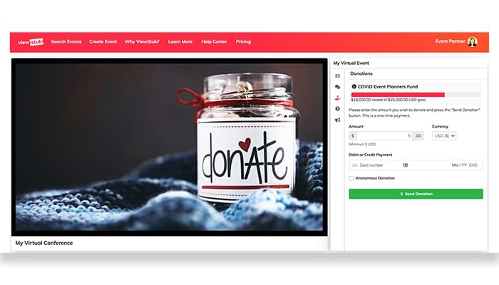ViewStub Donation Tracking
