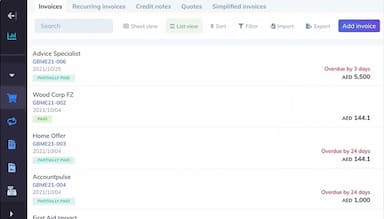 Wafeq Add Invoice