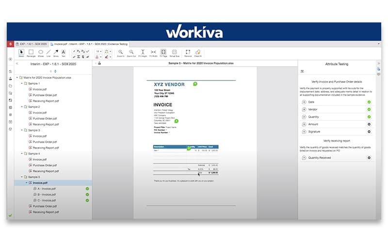 Workiva Testing