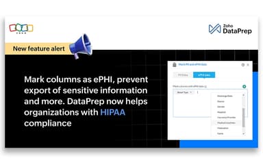 Zoho DataPrep Feature