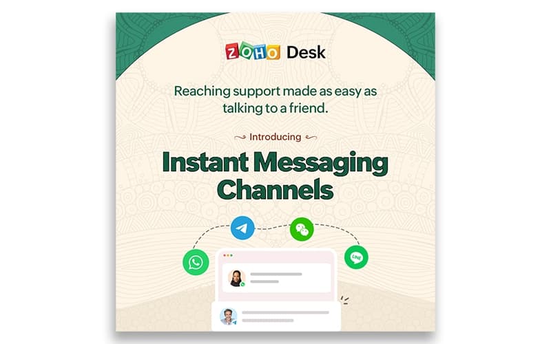 Zoho Desk Instant Meeting Channels