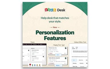 Zoho Desk Personalization Features