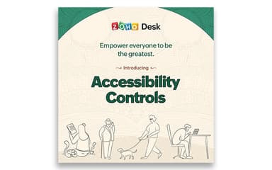 Zoho Desk Accessibility Controls