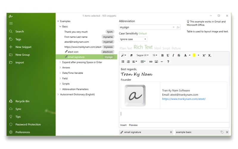 aText Admin Board