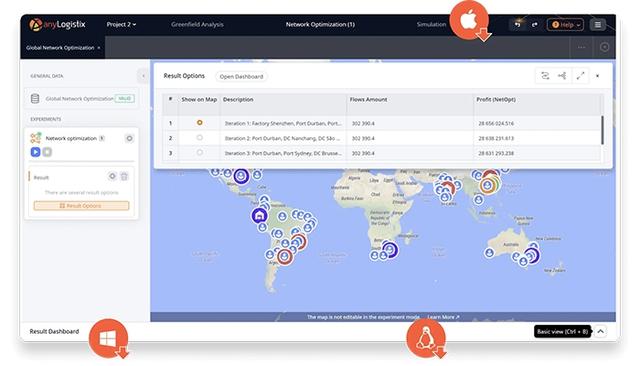 anyLogistix Network Optimization