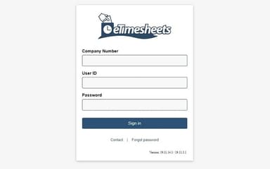 eTimesheets Login