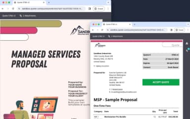 Quoter Managed Services Proposal