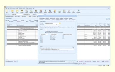 QuoteWerks Configuration Screen