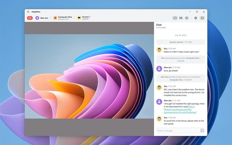 HelpWire Support Chat
