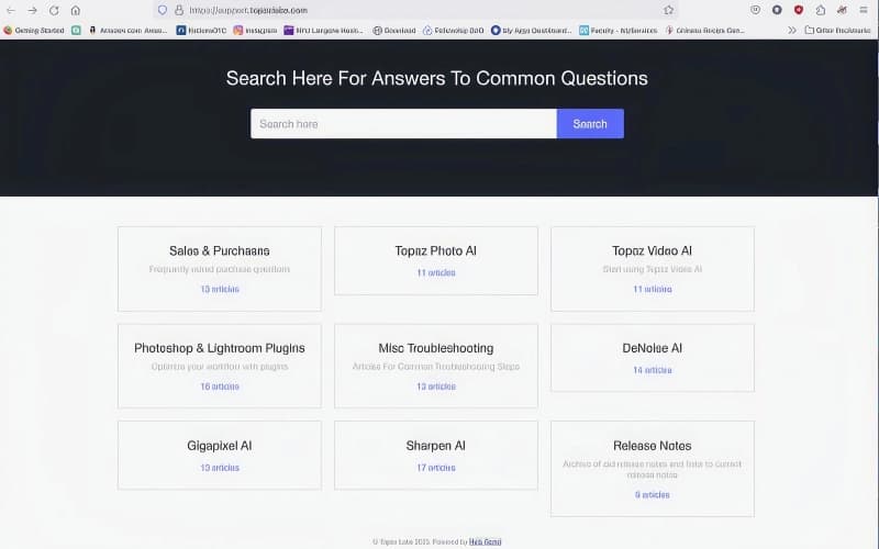 Topaz Video AI Search Here For Answers