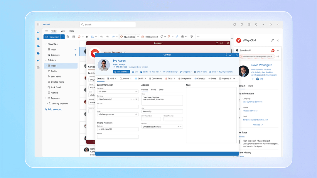 eWay CRM screenshot 1