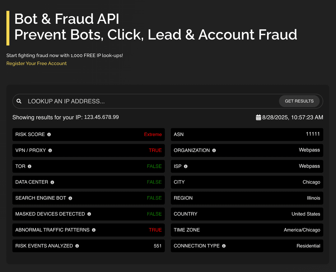 Fraudlogix Screenshot 1