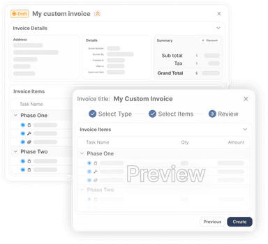ProWorkflow Invoice Details