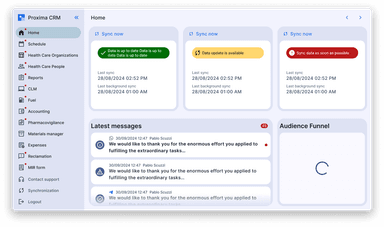 Proxima Cloud CRM screenshot