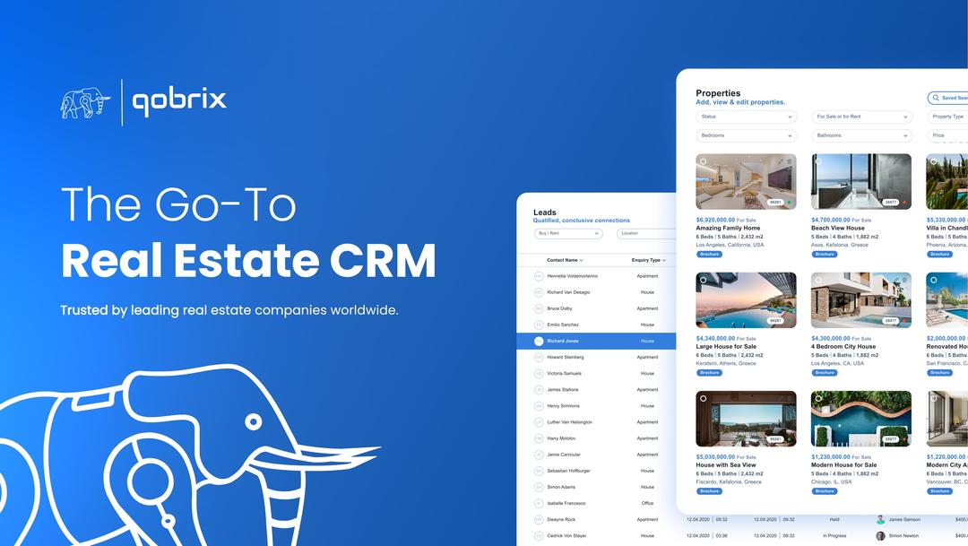 Qobrix CRM screenshot