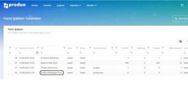 Produo CRM screenshot