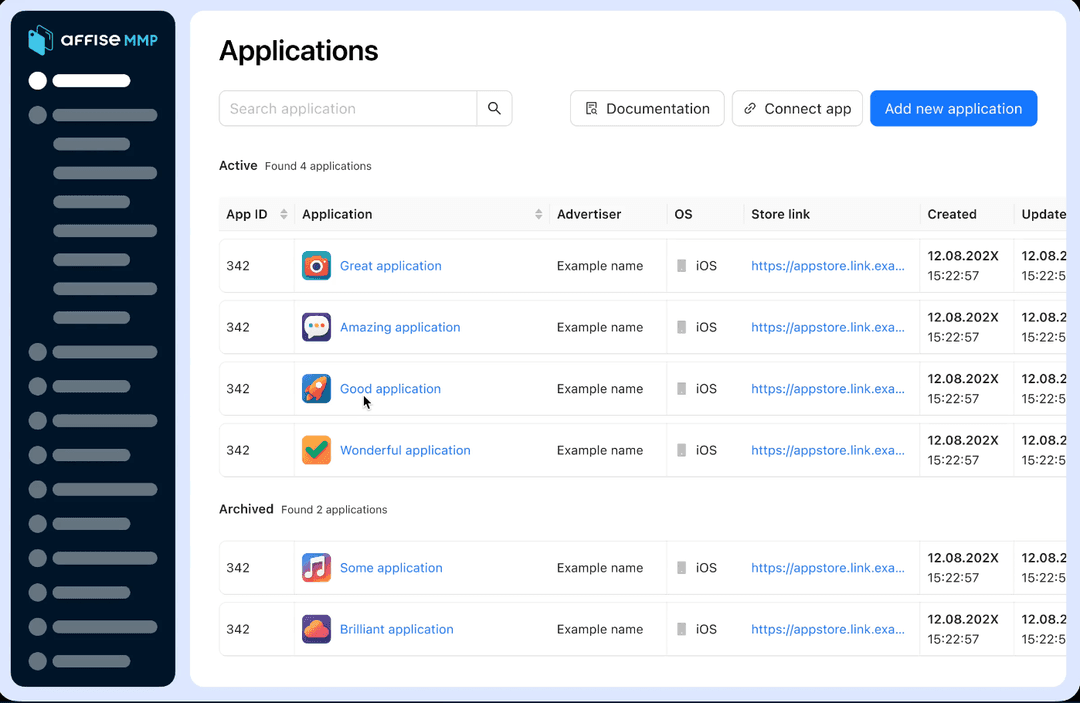Affise Mobile Attribution screenshot
