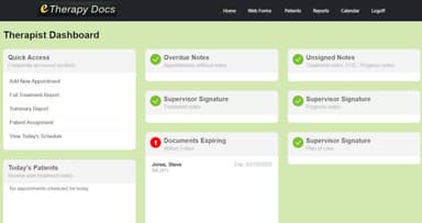 eTherapyDocs screenshot