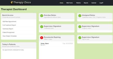 eTherapyDocs screenshot