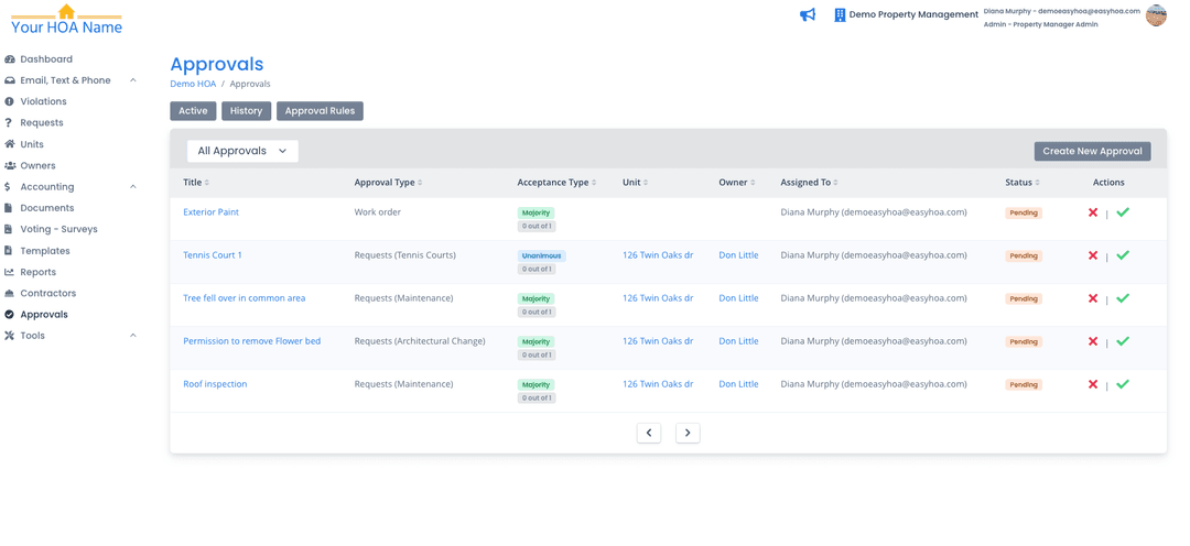 EasyHOA screenshot