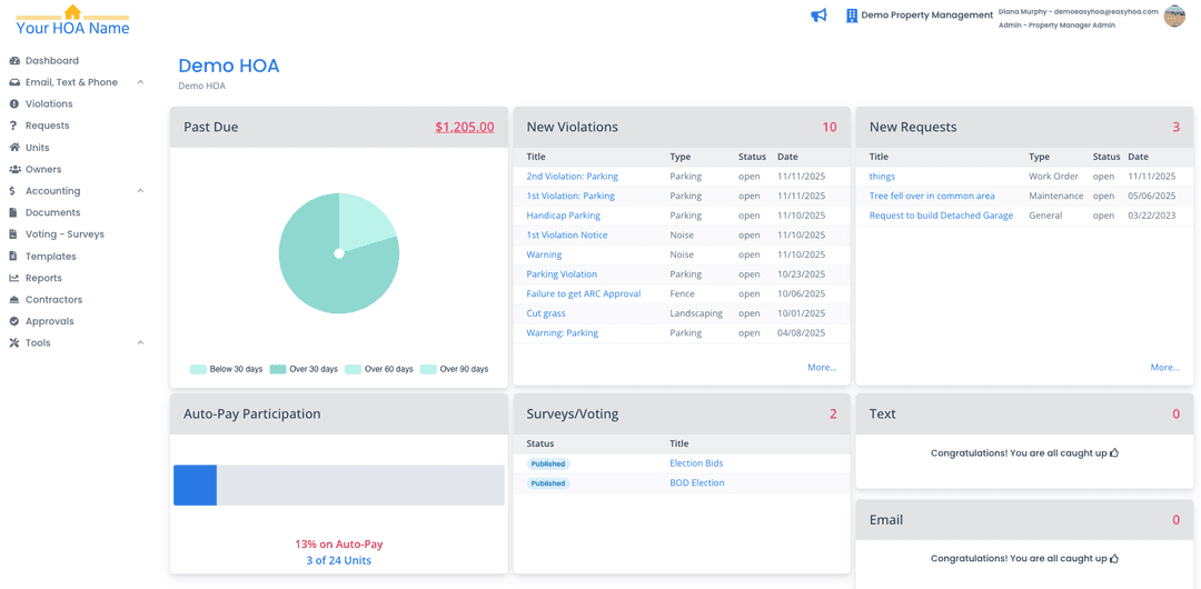 EasyHOA screenshot