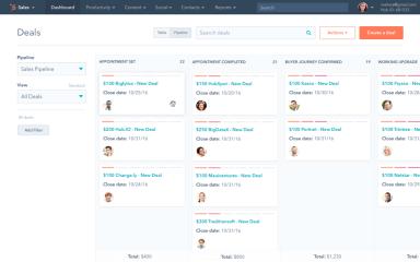HubSpot CRM Software screenshot