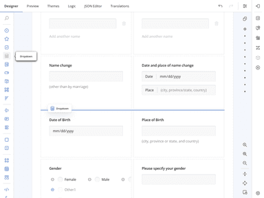 SurveyJS Modifications