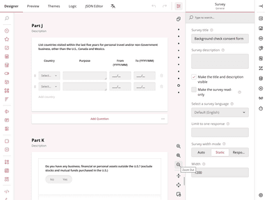 SurveyJS Themes And Logic
