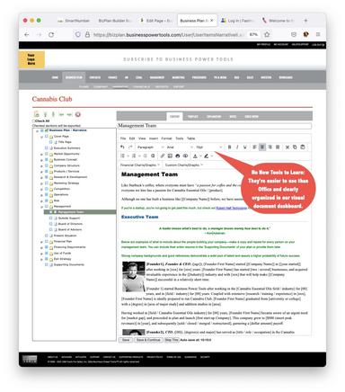 BizPlanBuilder® Business Planning / Investor Attraction System Power Tools