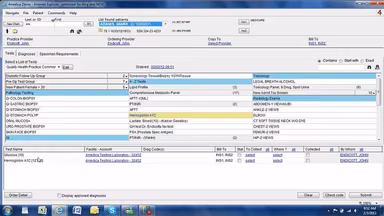 4Medica EHR Patient history
