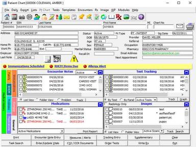 AMS ultra charts software Patient Chart