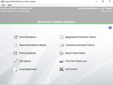 AMS ultra charts software The Best Electronic Claims System