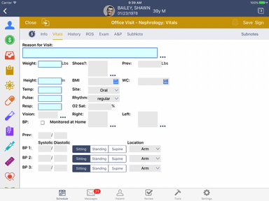 AdvancedMD Ipad Charting