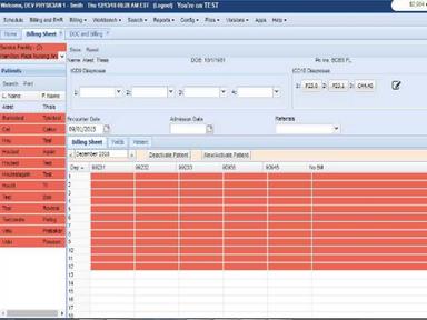 Affinity Billing Sheet