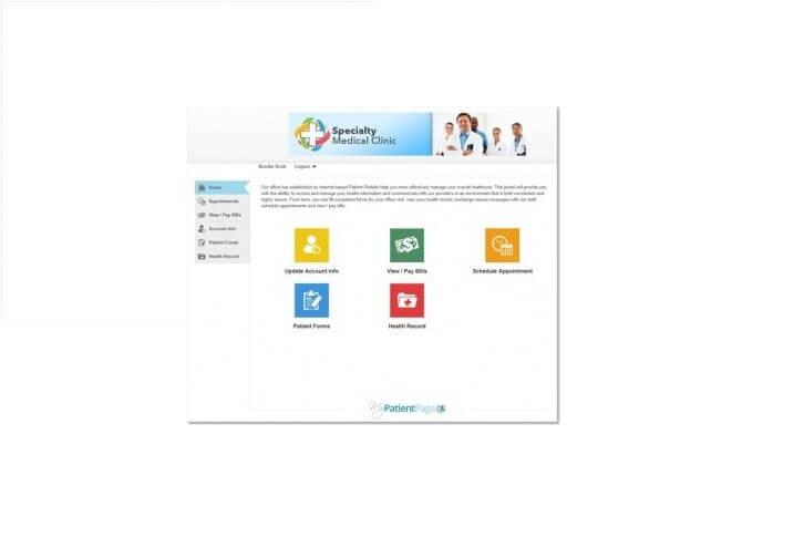 AllMeds Patient Portal Main Page