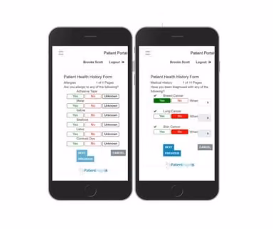 AllMeds Patient Portal Mobile View