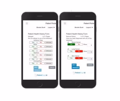 AllMeds Patient Portal Mobile View