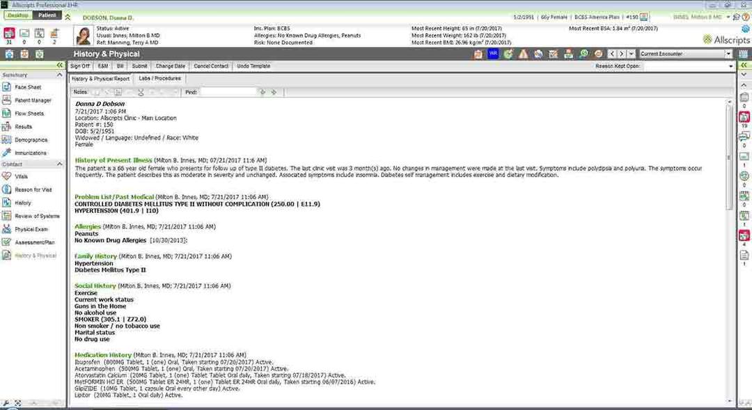 Allscripts EMR Patient Records