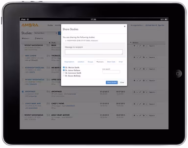 Ambra Health Share studies