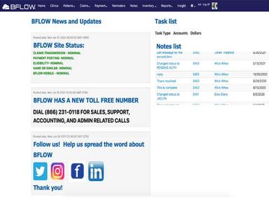 Bflow Solutions Landing Page and User Dashboard