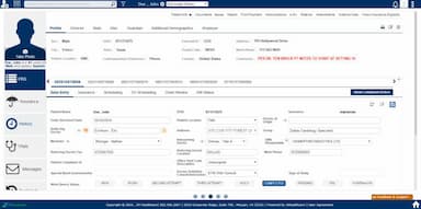 blueEHR Patient dashboard