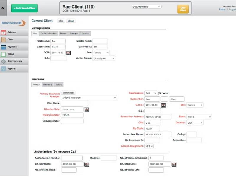 BreezyNotes EHR Dashboard
