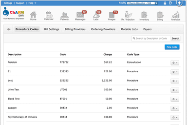 CharmHealth EHR Billing
