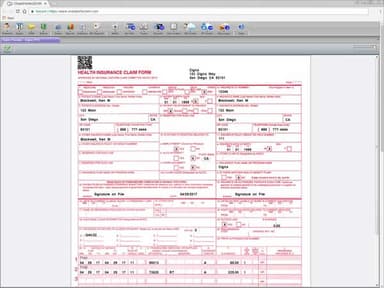ChartPerfect EHR Insurance claim